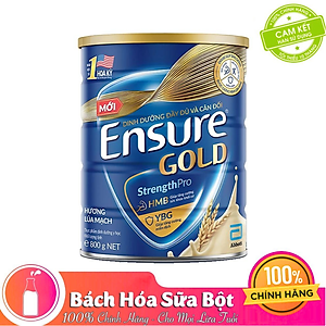 Thực phẩm dinh dưỡng y học Ensure Gold hương lúa mạch 800g/850g