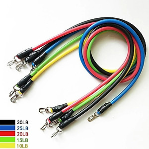 Dây Đàn Hồi Tập Gym - Bộ 11 Dây Kéo Tập Thể Dục, Dây Cao Su Tập Gym, Dây Đàn Hồi Tập Thể Hình, Dây Đàn Hồi Tập Gym, Bộ Dây Tập Thể Lực 11 Món - Hàng chính hãng