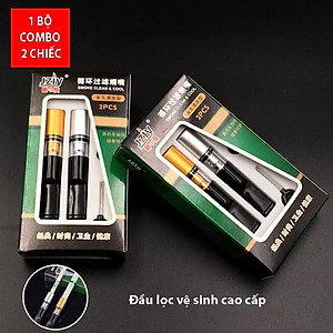 Bộ Tẩu Lọc Thuốc 2 Đầu Dùng Được Cả Loại Thông Thường Và Nhỏ Chất Lượng Cao