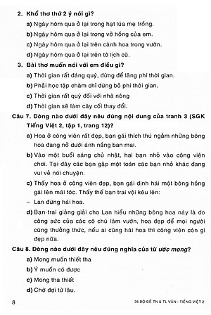 Sách 35 Bộ Đề Văn - Tiếng Việt Lớp 2 - Tự Luận & Trắc Nghiệm (Tái Bản)