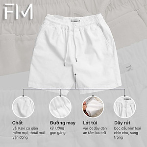 Quần short kaki nam lưng thun, chất kaki cao cấp mềm mịn, có size 95KG - FORMEN SHOP - FMPS227