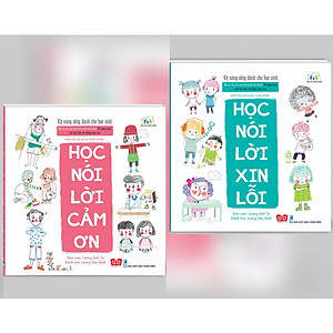 Combo Kỹ Năng Sống Dành Cho Học Sinh: Học Nói Lời Cảm Ơn + Học Nói Lời Xin Lỗi (Tặng kèm bookmark thiết kế)