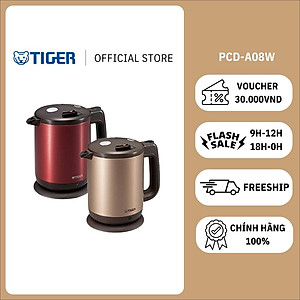 Ấm Đun Nước Điện TIGER PCD-A08W Dung Tích 800ml - Hàng chính hãng