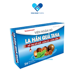 Kẹo ngậm giảm ho bổ phổi La Hán Quả Tanaphar - Hộp 24 viên