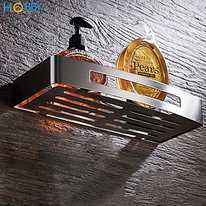 Kệ chữ nhật để đồ nhà tắm dán tường inox 304 Hobby Home Decor KCN1