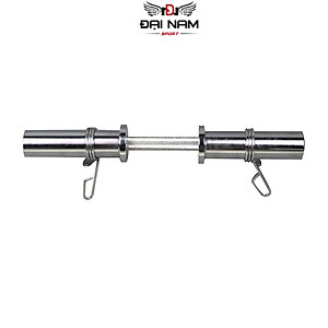 Đòn Tạ Tay Inox Dài 50cm Phi 50mm Nặng 4kg ( 1 Tay) Chính Hãng Đại Nam Sport + Khóa Kẹp 2 Đầu