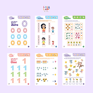 Đồ chơi Giáo dục sớm Thẻ Flashcard thông minh cho bé xóa được, học liệu giáo dục sớm thương hiệu Lalala Baby (Shape Me - Write Me - Math Me - Learn Me)