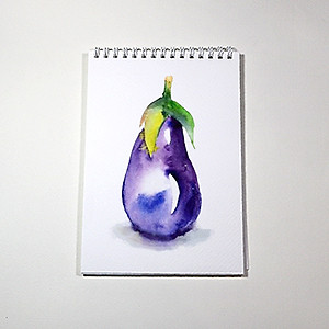 Sổ vẽ màu nước chuyên dụng A5 có vân, dòng cao cấp lên màu đẹp loang màu tự nhiên vẽ được cả chì, 15 tờ/cuốn chất giấy dày 300gsm nhập từ Ý không bị cong TIG373 Green Art - Hàng chính hãng