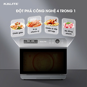 Nồi Chiên Hơi Nước Kalite Fusion Pro Thông Minh 20L - Nồi Chiên Hấp 128 Món Ăn Có Sẵn Công Thức