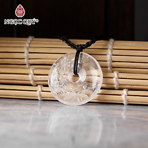 Mặt dây chuyền đồng điếu thạch anh trắng mệnh thủy kim - Ngọc Quý Gemstones