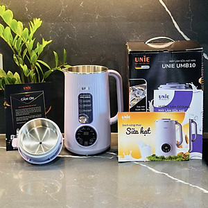 Máy Làm Sữa Hạt Đa Năng Mini UNIE UMB10 (Model New) 8 Chức Năng, Dung Tích 1L - Hàng Chính Hãng