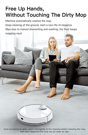 Robot Hút Bụi Lau Nhà Roborock Qrevo C Pro 18.500Pa, Xòe Giẻ Sát Cạnh - Hàng Chính Hãng