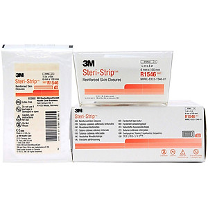 Set 3 vỉ 30 miếng dán thay chỉ khâu da 3M Steri-strip™ R1546 – Size 6mm x 100mm | Sản xuất tại Mỹ