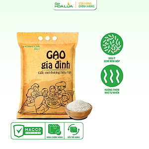 [Siêu Sale] Gạo Gia Đình - Túi 5kg - Tơi xốp, mềm cơm, thơm nhẹ