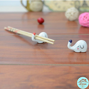 Gác đũa bàn ăn bằng sứ hình chú voi xinh- vịt con- gấu trúc xinh xắn – phụ kiện bàn ăn 
