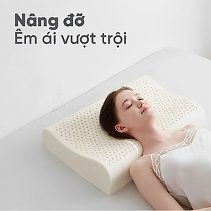 Gối Cao Su Kim Cương Siny A KCGD4464 (44 x 64 cm) - Trắng