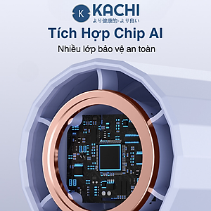 Quạt cầm tay mini Kachi MK400 pin khoẻ 100 cấp độ gió - Hàng chính hãng Hàng nhập khẩu