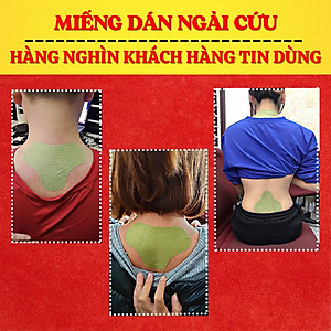 Hộp 12 Miếng Dán Ngải Cứu Vai Gáy - Cao Dán Ngải Cứu - Giảm Đau Vai Gáy, Giảm Đau Xương Khớp