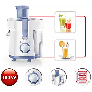 Máy Ép Trái Cây Philips HR1811 (300W) - Trắng Xanh - Hàng chính hãng