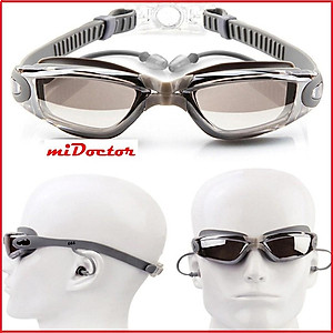 Kính Bơi Người Lớn Nam Nữ Cao Cấp miDoctor - Tặng Kèm Bịt Tai + Hộp Đựng Kính - Hàng Chính Hãng