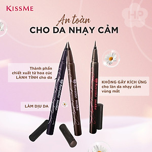 Bút Kẻ Mắt Nước Siêu Chống Trôi Nét Siêu Sắc Mãnh Kissme Heroine Make Smooth Liquid Eyeliner Super Keep (Màu Nâu Đen)