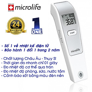[ Đo Nhanh , Chính Xác Trong 1 Giây ] Nhiệt Kế Hồng Ngoại Microlife FR1MF1 | Thương Hiệu Thụy Sỹ
