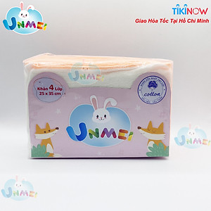Bịch 10 Chiếc Khăn Xô, Khăn sữa 4 Lớp xuất Nhật Unmei 100% cotton 25x35cm