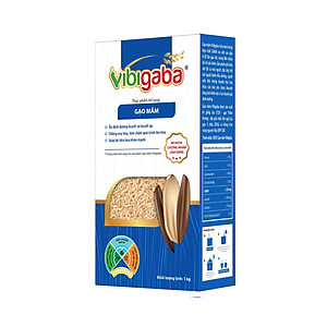 Gạo Mầm Vibigaba Hộp 1Kg - Ổn định đường huyết và huyết áp, làm chậm quá trình lão hóa và giúp hệ tiêu hóa khỏe mạnh