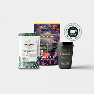 Cà Phê Nguyên Hạt Hạng 1 Sàng 1864/64 in Trọng lượng 220g THUNDER No.1 - 1864 CAFÉ