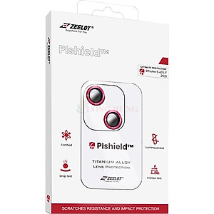 Dán Camera cường lực viền màu chống va đập Zeelot PIshield dành cho iPhone 13/13 Mini - Hàng chính hãng