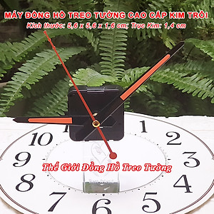 Máy Đồng Hồ Eastar Kim Trôi Độ Chính Xác Cao – Bộ Kim Đao thân Kim màu Đen có Dạ Quang màu Cam – Kèm theo Pin Maxell.