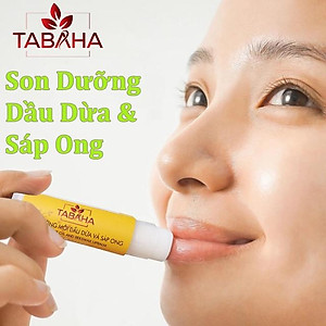 Son Dưỡng Môi Dầu Dừa Và Sáp Ong TaBaHa 5g
