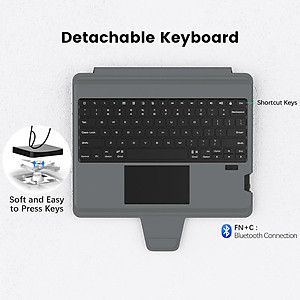 Bao Da Kèm Bàn Phím cho iPad Air 6 11 inch / iPad Air 6 13 inch 2024 Nillkin Bumper Combo Case Keyboard - Hàng Chính Hãng