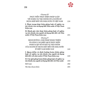 Pháp luật về nghĩa vụ tài chính của người sử dụng đất đối với nhà nước ở Việt Nam hiện nay