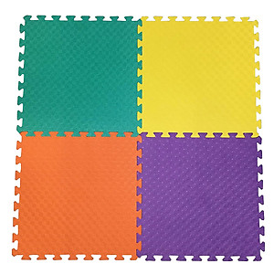 Bộ 4 tấm (4 màu trơn khác nhau) Thảm xốp lót sàn an toàn Thoại Tân Thành (60x60cm)