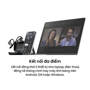 [MỞ BÁN] Tai Nghe Không Nhét Tai Bluetooth True Wireless Earbuds Shokz OpenFit Air T511- Hàng Chính Hãng