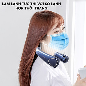 Quạt đeo cổ sò lạnh Half Horse với cục sò lạnh trang bị chip điện lạnh, giảm tức thì tới 20 độ chỉ sau 3 giây, thổi bay cơn nóng. Hàng chính hãng