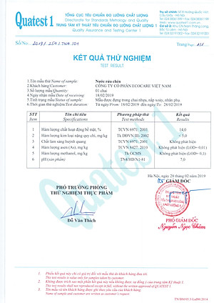 Nước rửa chén hữu cơ Bồ hòn hương Sả Chanh 4000ml thương hiệu Ecocare