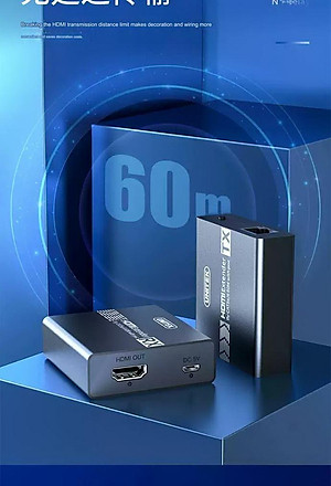 HỘP NỐI DÀI HDMI RA CỔNG LAN 60M V145A 4K UNITEK - HÀNG CHÍNH HÃNG