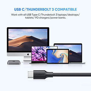 Cáp USB type C sang Micro B dài 1m UGREEN US312 20103 tốc độ truyền dữ liệu nhanh - Hàng chính hãng