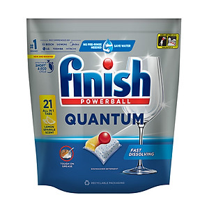 Viên rửa chén bát Finish Quantum túi 21 viên