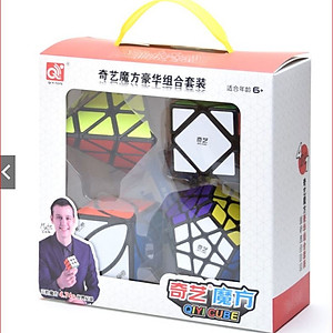 Combo Rubik QiYi Gift Box #3 Black 