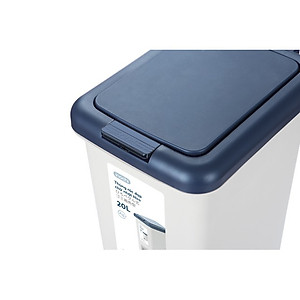 Thùng Rác Nhựa Cao Cấp Đạp Chân Nắp Đậy Chữ Nhật Inochi 20 Lít - (252 x 339 x 434 mm)