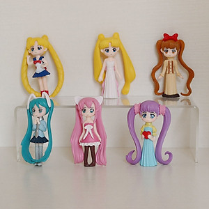 Bộ 06 mô hình nhân vật Thủy Thủ Mặt Trăng - Sailor Moon (Mẫu 03)