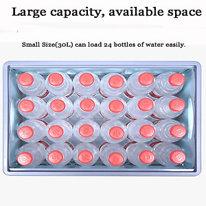 Hộp để đồ đa năng gấp gọn cốp sau ô tô dung tích 30 lít, Kích thước: Sâu x Rộng x Cao (42cm x 29cm x 24cm), Màu đen viền đỏ, KM309-30