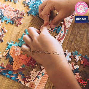 Bộ Xếp Hình Nâng Cao Mideer Advanced Puzzle - Level 8 (Magic Book and Fairy Tales) Dành Cho Bé Gái Từ 6 Tuổi