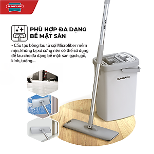 Bộ lau nhà đa năng Space Saving Sunhouse KS-CL3211P