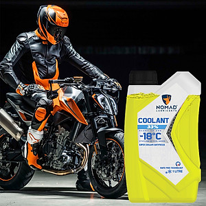 Nước Mát Xe Máy, Ô tô NOMAD 1L Màu Xanh Dạ Quang Nhập Khẩu Chính Hãng - Nước Làm Mát Động Cơ Loại Tốt