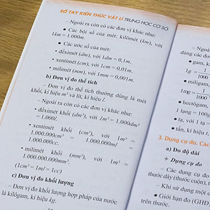 Sách: Combo Sổ Tay Kiến Thức Toán - Vật Lí - Hóa Học Trung Học Cơ Sở