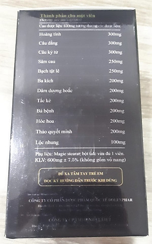 THỰC PHẨM BẢO VỆ SỨC KHỎE SINH LỰC MÃNH LỰC VƯƠNG